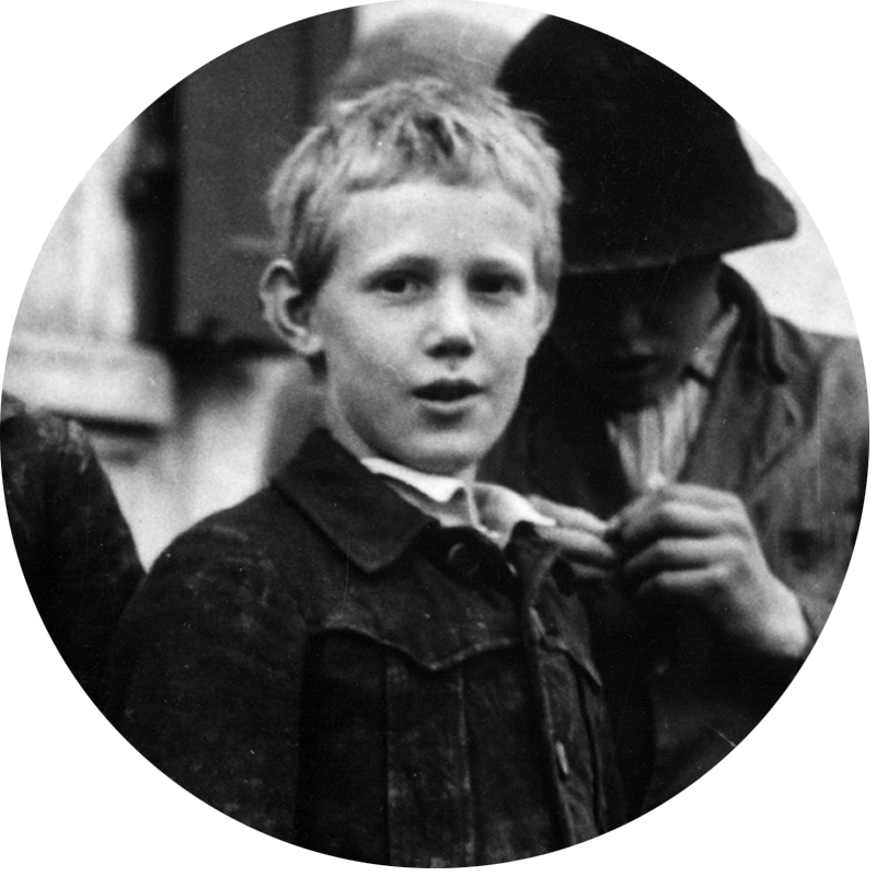 Verdingbuben (ca. 1941), Schweizerisches Sozialarchiv F 5030-Fc-0345